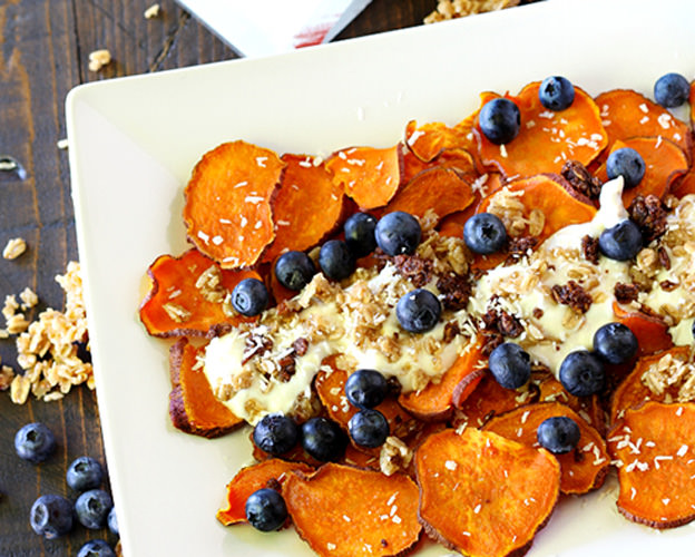 Breakfast Sweet Potato Nachos