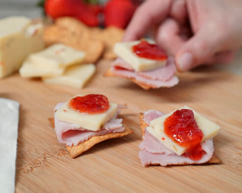 Ham and Jam Crackers