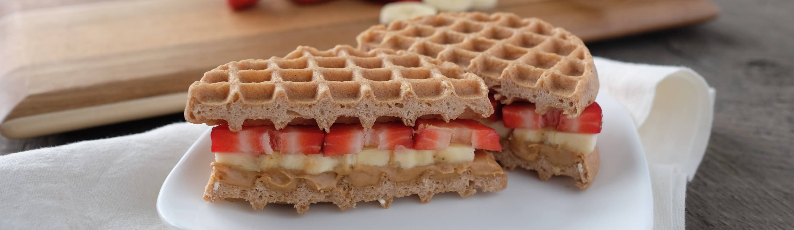 PB Strawberry Banana Sandwich